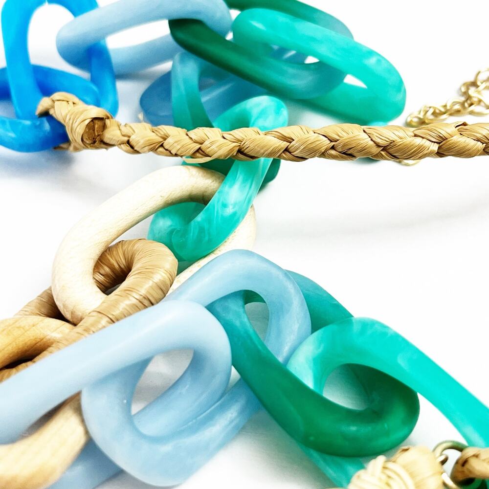 NEW Chico's Cool Multi Links Long Necklace - Picture 8 of 10